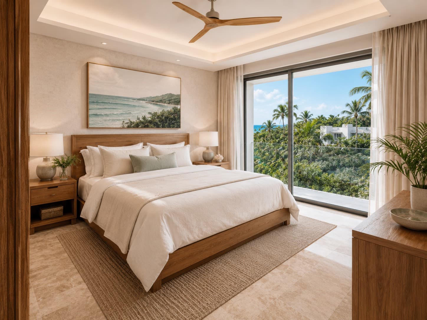 Second king bedroom over the palms